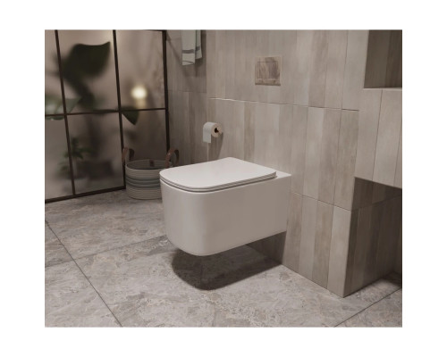 Унитаз подвесной Vincea Ultra VT1-32T безободковый, торнадо, с сиденьем микролифт, белый