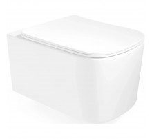 Унитаз подвесной Vincea Ultra VT1-32T безободковый, торнадо, с сиденьем микролифт, белый