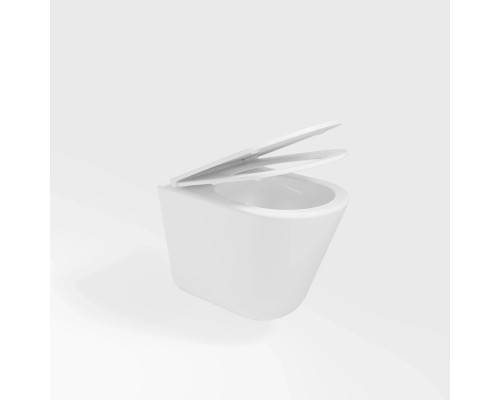 Унитаз подвесной Vincea Vito VT1-23T безободковый, торнадо, с сиденьем микролифт, белый