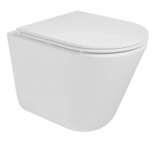 Унитаз подвесной Vincea Vito VT1-23T безободковый, торнадо, с сиденьем микролифт, белый