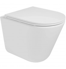 Унитаз подвесной Vincea Vito VT1-23T безободковый, торнадо, с сиденьем микролифт, белый