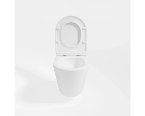 Унитаз подвесной Vincea Vito VT1-23T безободковый, торнадо, с сиденьем микролифт, белый