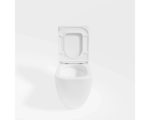 Унитаз-компакт Vincea Bein VT2-51T безободковый, торнадо, с сиденьем микролифт, белый