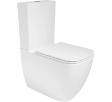 Унитаз-компакт Vincea Bein VT2-51T безободковый, торнадо, с сиденьем микролифт, белый