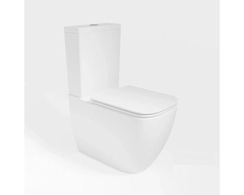 Унитаз-компакт Vincea Bein VT2-51T безободковый, торнадо, с сиденьем микролифт, белый