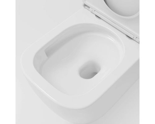 Унитаз-компакт Vincea Bein VT2-51T безободковый, торнадо, с сиденьем микролифт, белый