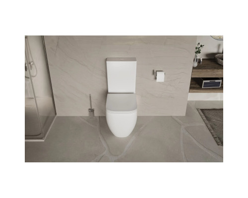 Унитаз-компакт Vincea Bein VT2-51T безободковый, торнадо, с сиденьем микролифт, белый