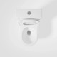 Унитаз-компакт Vincea Globo VT2-14T безободковый, торнадо, с сиденьем микролифт, белый