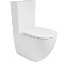 Унитаз-компакт Vincea Globo VT2-14T безободковый, торнадо, с сиденьем микролифт, белый
