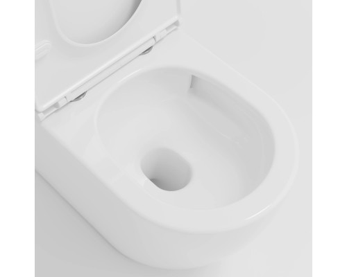 Унитаз-компакт Vincea Globo VT2-14T безободковый, торнадо, с сиденьем микролифт, белый