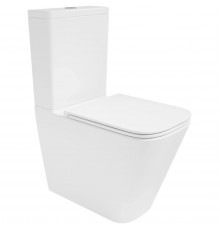 Унитаз-компакт Vincea Q-Line VT2-12T безободковый, торнадо, с сиденьем микролифт, белый