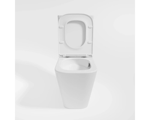 Унитаз-компакт Vincea Q-Line VT2-12T безободковый, торнадо, с сиденьем микролифт, белый