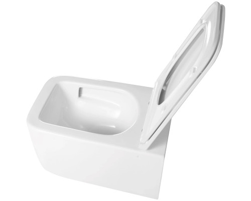 Унитаз подвесной Vincea Capri VT1-63T безободковый, торнадо, с сиденьем микролифт, белый