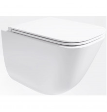 Унитаз подвесной Vincea Demi VT1-55T безободковый, торнадо, с сиденьем микролифт, белый