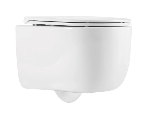 Унитаз подвесной Vincea Evo VT1-64ST безободковый, торнадо, с сиденьем микролифт, белый