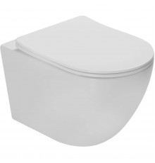 Унитаз подвесной Vincea Globo VT1-14ST безободковый, торнадо, с сиденьем микролифт, белый