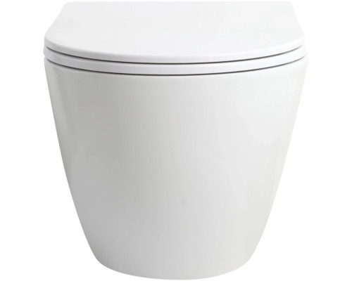 Унитаз подвесной Vincea Globo VT1-74T безободковый, торнадо, с сиденьем микролифт, белый