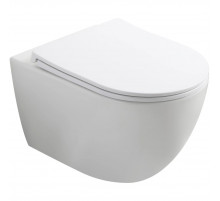 Унитаз подвесной Vincea Globo VT1-74T безободковый, торнадо, с сиденьем микролифт, белый