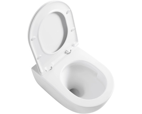 Унитаз подвесной Vincea Globo VT1-74T безободковый, торнадо, с сиденьем микролифт, белый