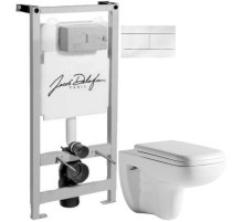 Комплект подвесной унитаз Orange C03-100W + система инсталляции Jacob Delafon E5504-NF + E4316-00