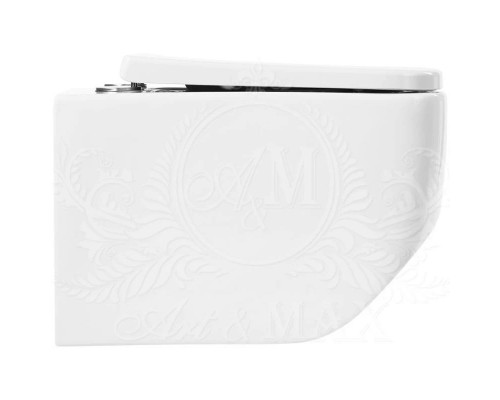 Заказать Подвесной безободковый унитаз Art&Max Liberty AM015CHR в магазине сантехники Santeh-Crystal.ru