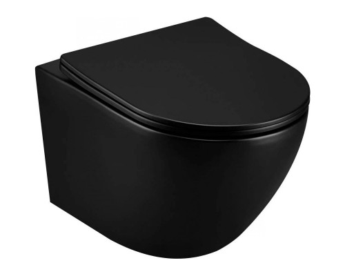 Заказать Подвесной безободковый унитаз Art&Max Ovale AM011CHR-MB в магазине сантехники Santeh-Crystal.ru