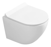 Подвесной безободковый унитаз Art&Max Ovale AM011CHR