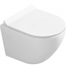 Подвесной безободковый унитаз Art&Max Ovale AM011CHR