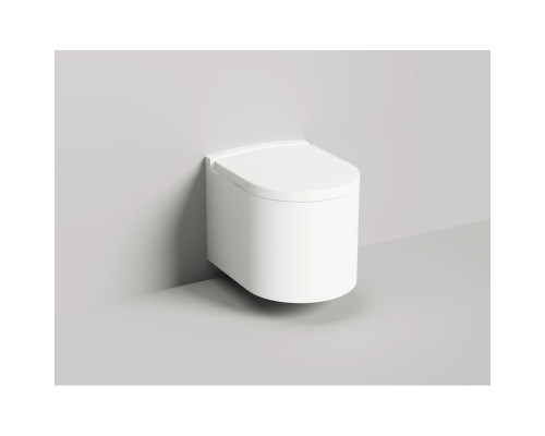 Унитаз подвесной Salini S-Stone Gemelli 240121KM безободковый, с крышкой микролифт, белый матовый