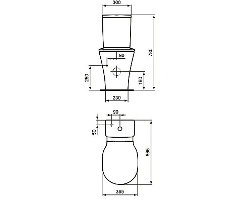 Заказать Бачок для унитаза Ideal Standard Connect Air Cube E073401 в магазине сантехники Santeh-Crystal.ru