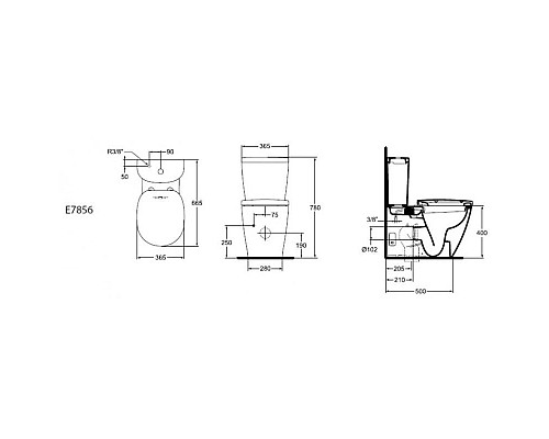 Заказать Бачок для унитаза Ideal Standard Connect Arc E785601 в магазине сантехники Santeh-Crystal.ru