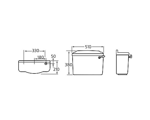 Купить Бачок для унитаза Ideal Standard Reflections E475001 в магазине сантехники Santeh-Crystal.ru