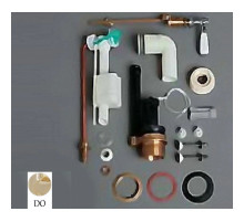 Комплект механизма слива с боковой ручкой Simas Lante D24oro