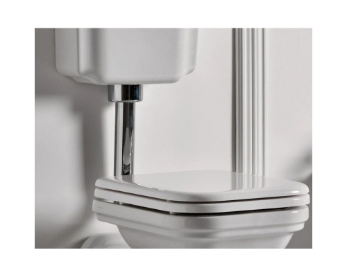 Приобрести Сливная труба для низкого бачка хром Kerasan 757190 в магазине сантехники Santeh-Crystal.ru