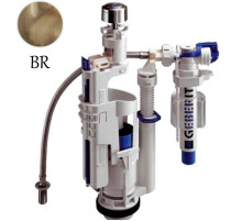 Комплект механизма слива с нижним подводом воды Geberit VA080br для бачка Globo