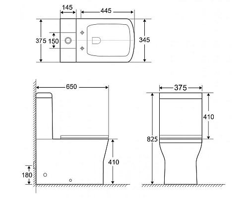 Заказать Бачок для унитаза 3/6 л BelBagno Romano BB248T в магазине сантехники Santeh-Crystal.ru