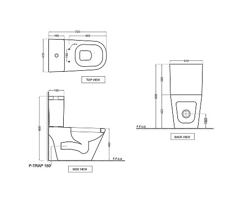 Заказать Бачок для унитаза Jaquar Vignette VGS-WHT-81201 в магазине сантехники Santeh-Crystal.ru