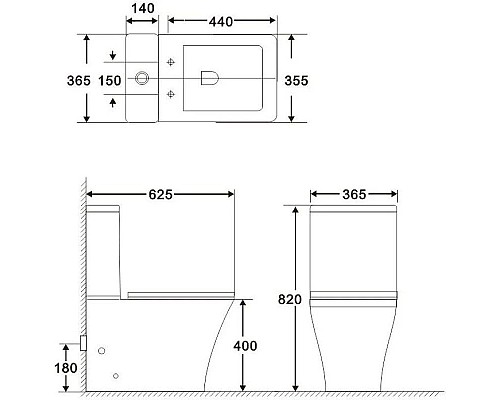 Заказать Бачок для унитаза BelBagno Marmi BB052T в магазине сантехники Santeh-Crystal.ru