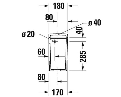 Заказать Бачок для унитаза Duravit D-Neo 0944000085 в магазине сантехники Santeh-Crystal.ru