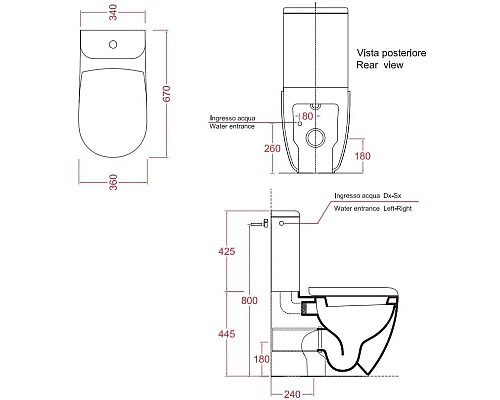 Купить Бачок для унитаза Artceram File 2.0 FLC001 42 00 в магазине сантехники Santeh-Crystal.ru