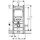 Купить Комплект подвесной унитаз Jacob Delafon Escale E1306-00 + система инсталляции Geberit 458.124.21.1 в магазине сантехники Santeh-Crystal.ru