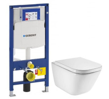 Комплект подвесной унитаз Roca The Gap 34647L000 + 801472004 + система инсталляции Geberit 111.300.00.5