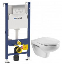 Комплект подвесной унитаз Roca Victoria 34630300R + ZRU8013920 + система инсталляции Geberit 458.124.21.1
