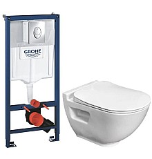 Комплект подвесной унитаз Bien Harmony HRKA052N2VP0W3000 + система инсталляции Grohe 38721001