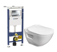 Комплект подвесной унитаз Bien Harmony HRKA052N2VP0W3000 + система инсталляции Geberit 458.125.21.1