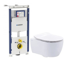 Комплект подвесной унитаз SSWW NC2038 + система инсталляции Geberit 111.362.00.5