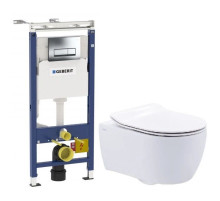 Комплект подвесной унитаз SSWW NC2038 + система инсталляции Geberit 458.125.21.1