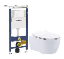 Комплект подвесной унитаз SSWW NC2038 + система инсталляции Geberit 458.125.11.1