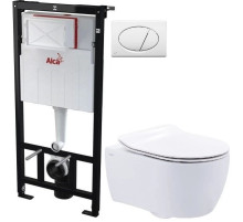 Комплект подвесной унитаз SSWW NC2038 + система инсталляции AlcaPlast AM101/11203:1RUSSETM70