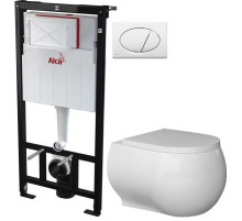 Комплект подвесной унитаз Bien Flash FLKA052N1VP0W3000 + система инсталляции AlcaPlast AM101/11203:1RUSSETM70